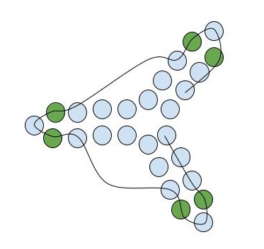 170. Кулон подснежники из бисера