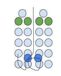 170. Кулон подснежники из бисера