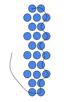 170. Кулон подснежники из бисера