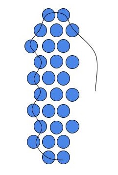 170. Кулон подснежники из бисера