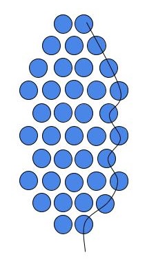 170. Кулон подснежники из бисера