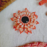 Мастер класс расшитый ободок + цветок мозаичным плетением